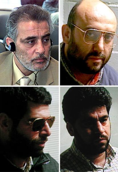Alouny (izquierda) y Abu Dahdah. Abajo, Jasem Mahboule y Osama Ddarra (derecha).
