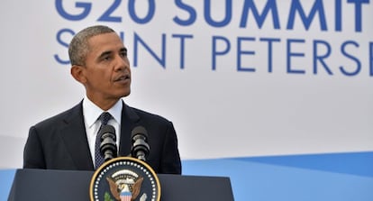 Obama, durante la cumbre del G20.