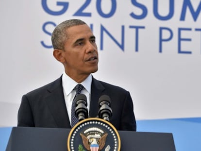 Obama, durante la cumbre del G20.