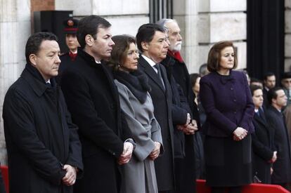 The ceremony to commemorate the March 2004 Madrid train bombings in  Puerta del Sol.