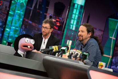 Pablo Iglesias, entrevistado en 'El hormiguero', este jueves.