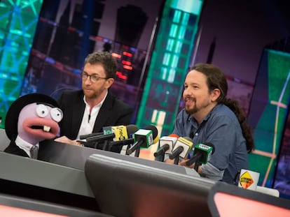 Pablo Iglesias, entrevistado en 'El hormiguero', este jueves.