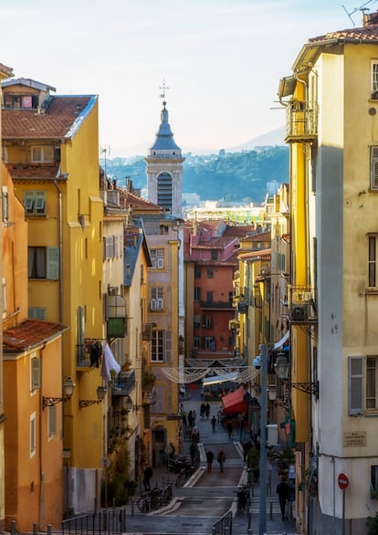 Una de las calles de la llamada 'le vieux Nice'.