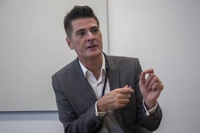 Anthony Salcito, vicepresidente de Educación de Microsoft, durante la entrevista en Ciudad de México.