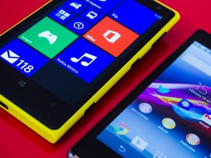 El Lumia 1020 y el Sony Xperia Z1, dos m&oacute;viles cuyas c&aacute;maras despuntaron.