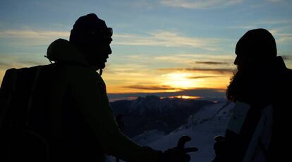 Atardecer en el refugio Nido del Águila.