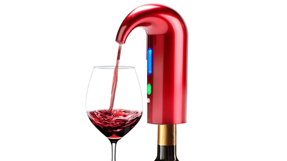 Decantador de vino eléctrico.