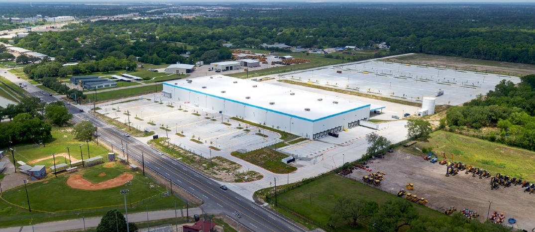 Centro logístico adquirido por Maori en Houston (EEUU) y alquilado a Amazon, en una imagen cedida por la empresa.