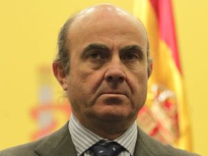 El ministro de Economía, Luis De Guindos.