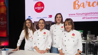 Lucia Freitas, Ada Parellada, María José Martínez y María José San Román.