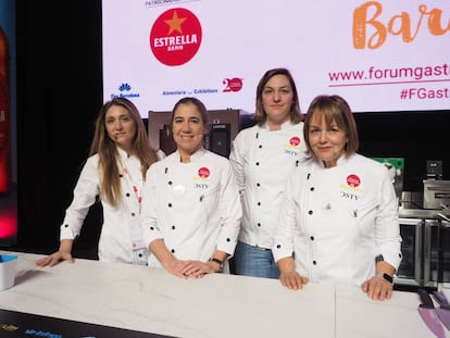 Lucia Freitas, Ada Parellada, María José Martínez y María José San Román.