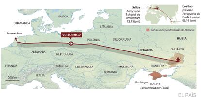 Fuente: Flightradar24.com, Malaysia Airlines y agencias.