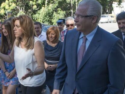 Susana D&iacute;az y Baltasar Garz&oacute;n, en Torres (Ja&eacute;n). 