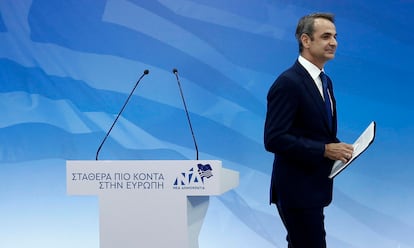 El primer ministro griego, Kyriakos Mitsotakis, a principios de junio en Atenas.