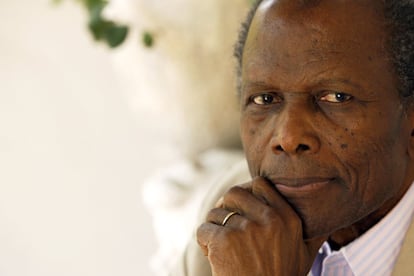 Retrato de Sidney Poitier en Beverly Hills, en 2008.