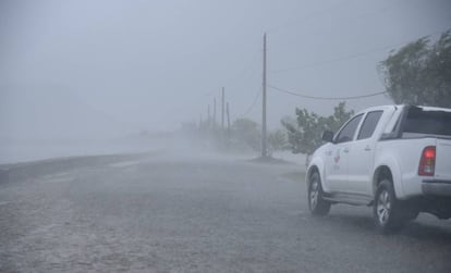 A República Dominicana após a passagem do furacão Irma.