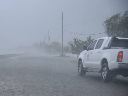 A República Dominicana após a passagem do furacão Irma.