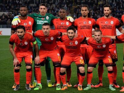 Once inicial del Galatasaray en su &uacute;ltimo partido europeo. 