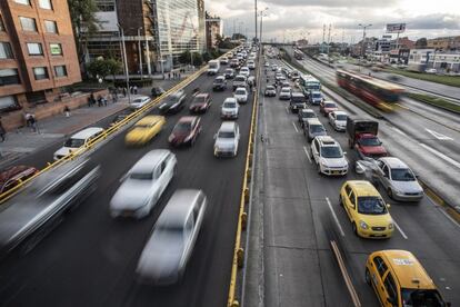 El tráfico, una de las pesadillas de Bogotá.