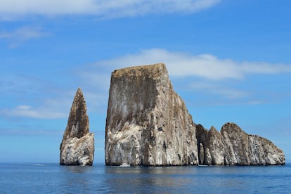 Vista de la roca conocida como León Dormido.