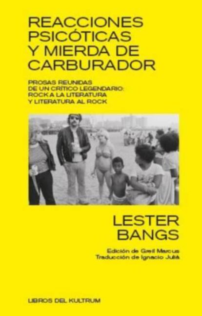 Portada del libro sobre Lester Bangs.