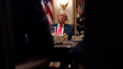 President Donald Trump at the White House on Tuesday.