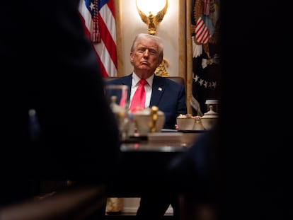 President Donald Trump at the White House on Tuesday.
