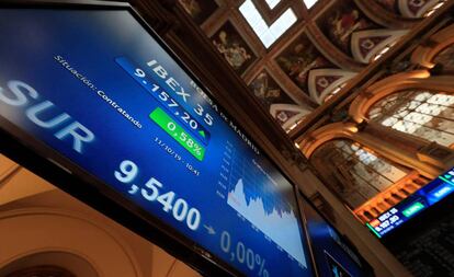El principal indicador de la Bolsa española, el Ibex 35.