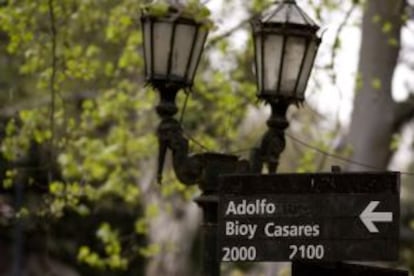 Calle bonaerense dedicada al autor de 'La invención de Morel'.