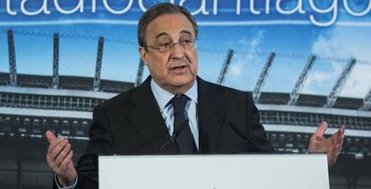 Florentino Pérez, presidente del Real Madrid, en una imagen de archivo.