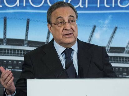 Florentino Pérez, presidente del Real Madrid, en una imagen de archivo.