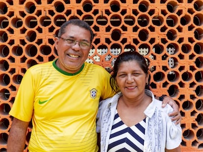 O diácono permanente Afonso Brito, e sua esposa, Socorro Oliveira, em Manaus