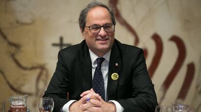 El presidente catalán , Quim Torra, el pasado martes.