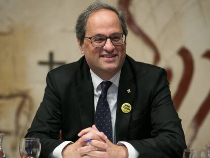 El presidente catalán , Quim Torra, el pasado martes. 
 
 