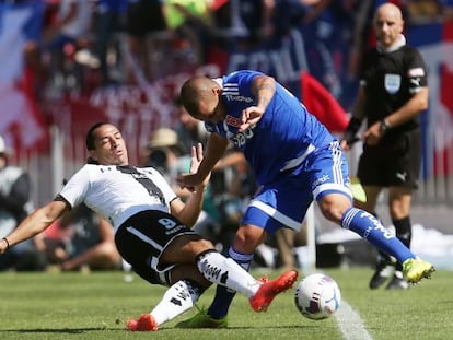 Disputa en el partido Colo Colo, Universidad de Chile