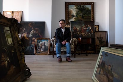 Liu Zhijiang, Chinese businessman and art collector in his office, Buenos Aires, Argentina, 28 March 2023