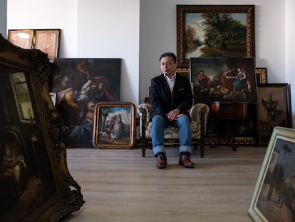 Liu Zhijiang, empresario y coleccionista de arte, en su oficina de Buenos Aires, el pasado 20 de abril.