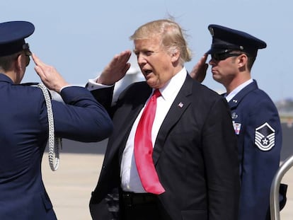 Donald Trump, neste 3 de março, em Orlando.