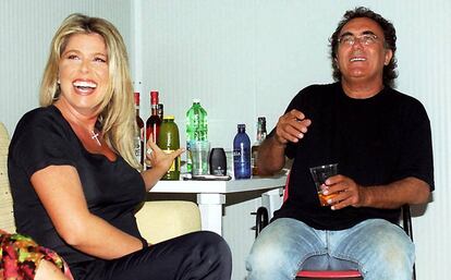 Albano con Loredana Lecciso en una imagen de 2002.