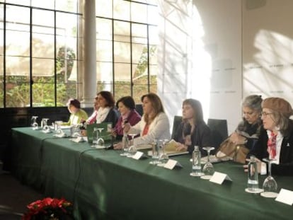 Susana D&iacute;az, en la reuni&oacute;n del Consejo de Participaci&oacute;n de las Mujeres.