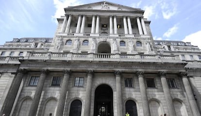 Fachada del Banco de Inglaterra en Londres.