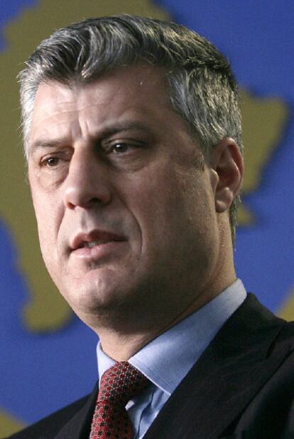 El primer ministro de Kosovo Hashim Thaçi.