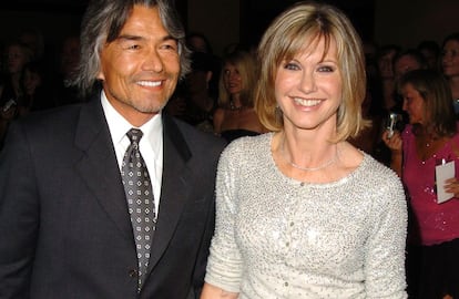 Olivia Newton John and Patrick McDermott, in 2005.