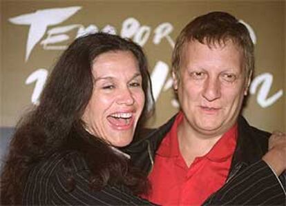 Sophie Faucher y Robert Lepage, durante la presentación de <i>Apasionada</i> en Madrid.