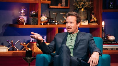 Armie Hammer, on 'The Late Late Show', James Corden's talk show, in October 2020.