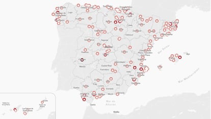 Mapa de todos los restaurantes con estrella Michelin 2026 en España