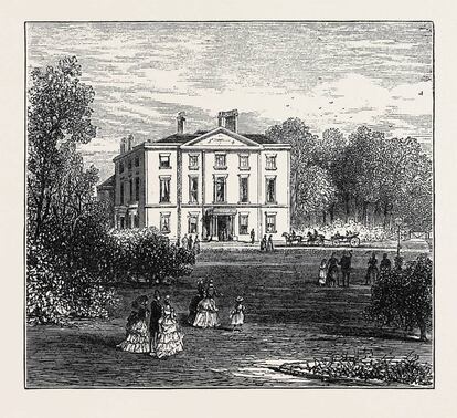 Newsham House, de ladrillo rojo, fue construida a finales del siglo XVIII por Thomas Molyneux, implicado en al menos 39 viajes de esclavos entre 1784 y 1799. Fue además la residencia del duque de Edimburgo durante su visita a Liverpool. |