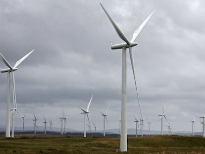 Imagen de un parque e&oacute;lico de Iberdrola.