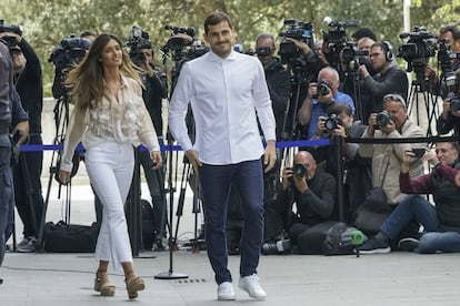 Sara Carbonero e Iker Casillas, el día que le dieron el alta al portero.