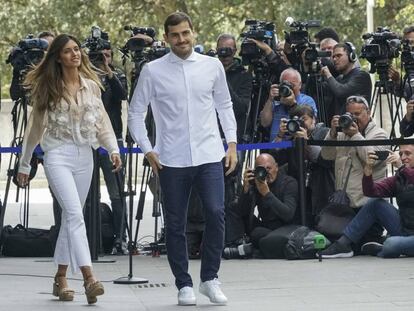 Sara Carbonero e Iker Casillas, el día que le dieron el alta al portero.